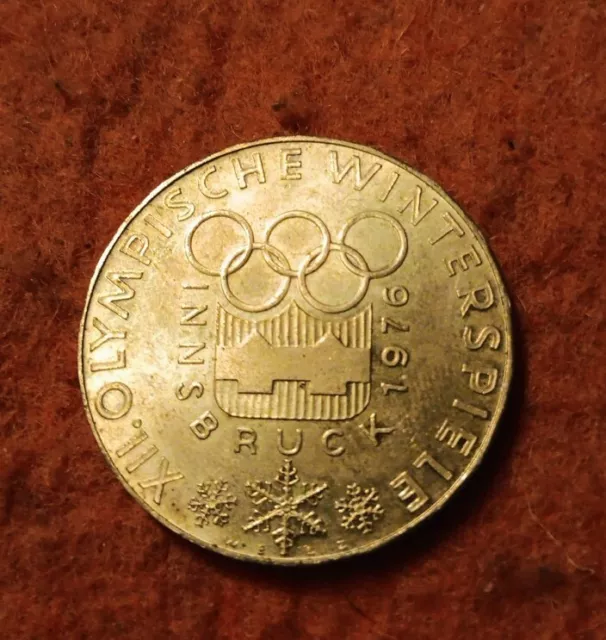 100 Schilling Österreich 1976 Silber Olympische Winterspiele Innsbruck Erhaltung