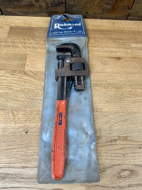Chiave a pipa vintage Richmond 10"" Stilsons / Stillsons