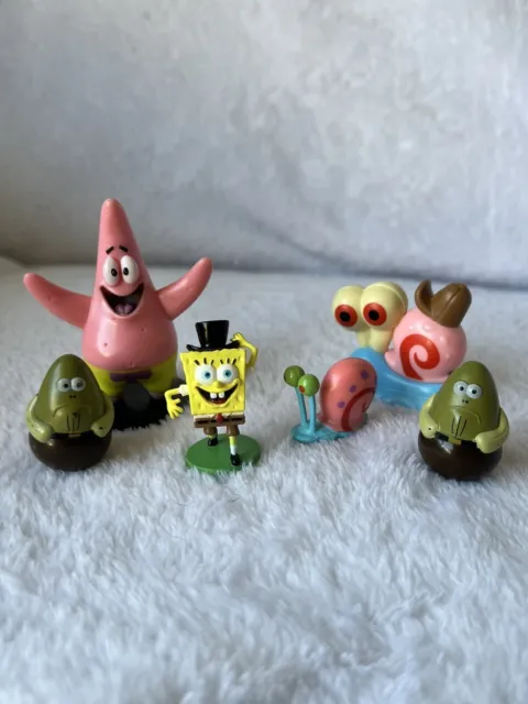 Lot of Spongebob Squarepants PVC Mini Figures Set Cake Toppers Toy 1.5-2” in
