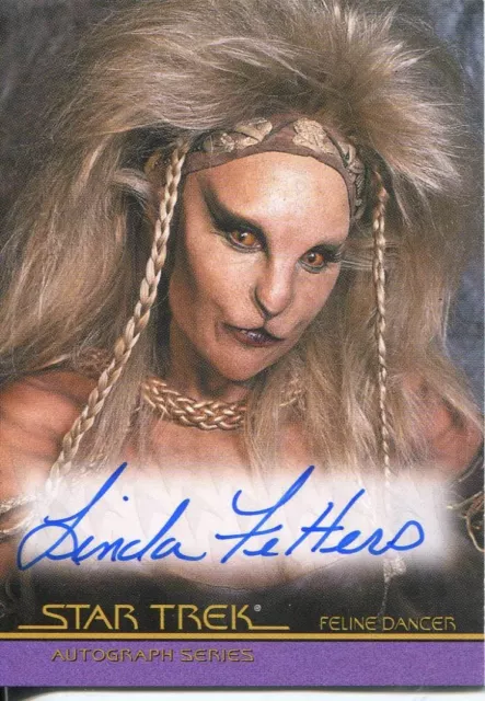 Star Trek Complete Movies Autograph Card A4 Linda Fetters Howard