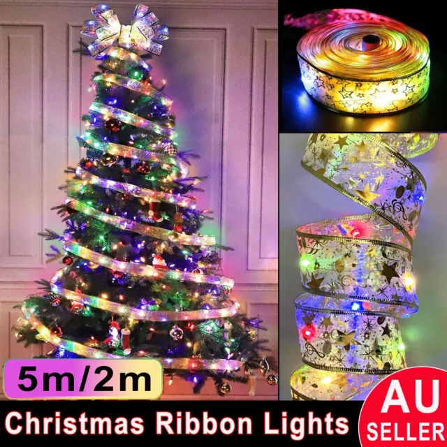 Fairy String Lights LED Ribbon Lights Christmas Tree Lights Party Decorations AU