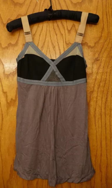 Nwot Vpl Convexity Breaker Tank Black Gray Blue Camisole Top Shirt Size 0 Xs