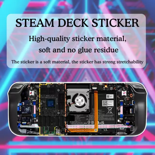 For Steam Deck Sticker Skin Cool Vinyl Decal Protector Protective S Sticker Z9P8