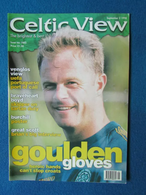 Celtic View Magazine - 2/9/98 - No 1445 - Jonathan Gould Cover