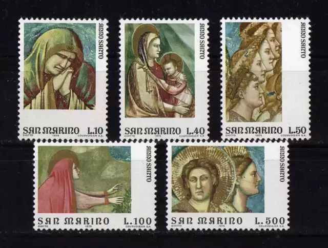 14179) SAN MARINO 1975 MNH** Holy Year - Anno Santo 5v