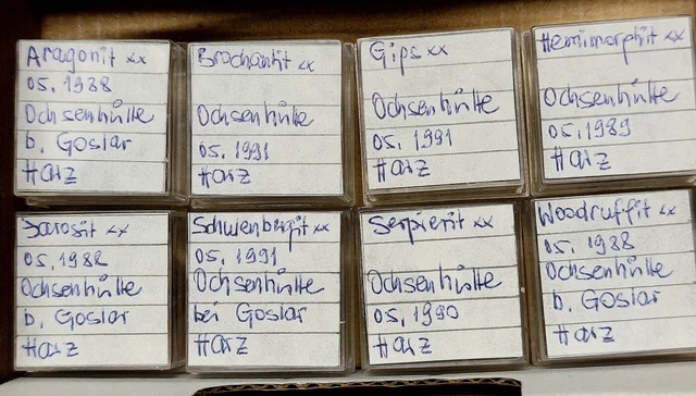 SM - FLAT 8 MM Mineralien von der Ochsenhütte G HARZ -SEHR SEHR SEHR SEHR SCHÖN-
