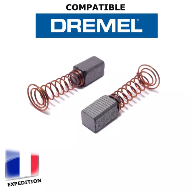 Paire Charbons Brosses Neuf Pour DREMEL Série 200 285 300 395 3000 Outil Rotatif