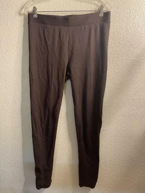 Two By Vince Camuto Women’s Leggings Brown Stretch Size Large 32W