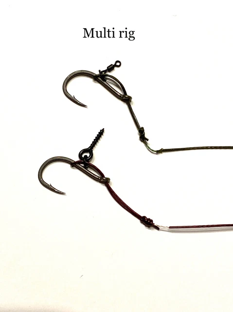 Set Of 5 Korda-Style Combi Rigs For Carp Fishing - Loop Braid, Quick-Change, Anti-Tangle
