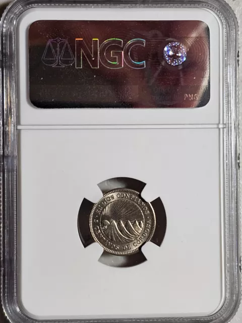 Nicaragua 5 Centavos 1954 NGC MS 65 2