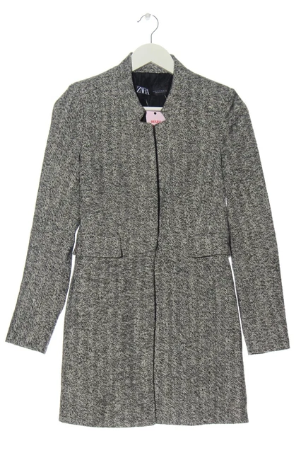 Manteau Mi-saison Zara Femme Taille 36 - Couleur Rose Et Blanc, Style Décontracté, Occasion Très Bon état
