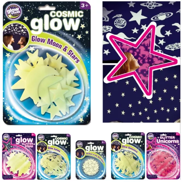 Original Glow Stars Co. Glow in the Dark Stickers - UV Reactive Stars or  Space