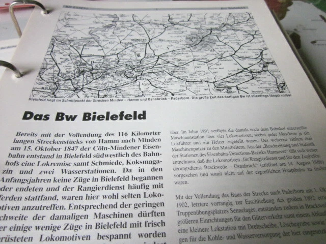 BW MIT GLEISPLAN 5 Bahnbetriebswerk Bielefeld 34S EUR 13,13 PicClick DE