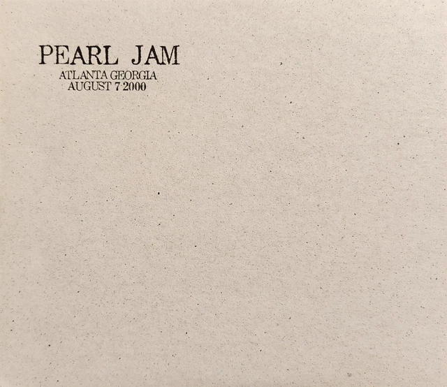PEARL JAM LIVE 080700 Atlanta, 2CD Album 29 Officiel 2000