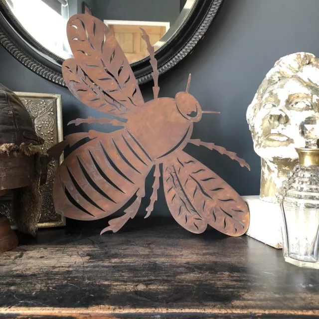 Metal Bee Wall Art , Home & Garden Decor , Unique Gift , UK Made & Fast Delivery