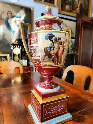 Royal Vienna Grande Vaso Neoclassico Porcellana Di Vienna Firmata