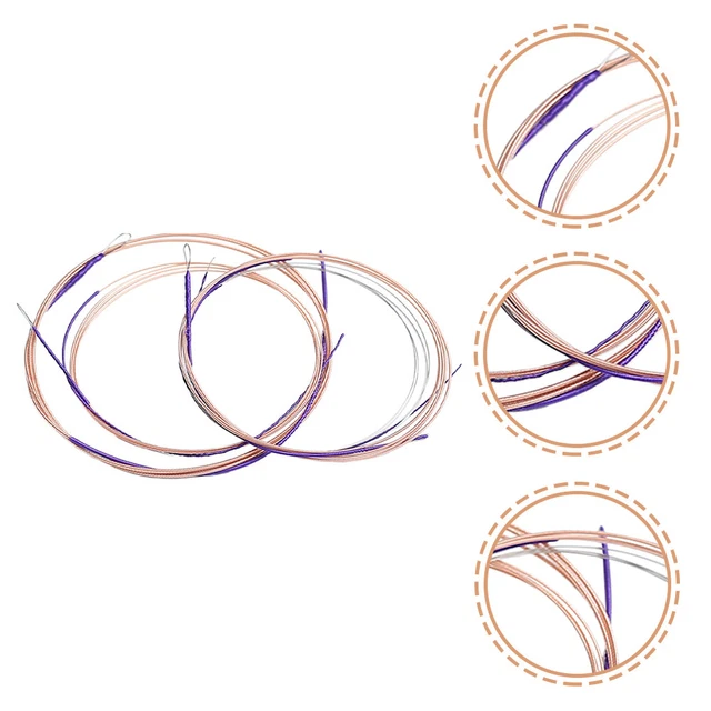 4 piezas Suministros de cuerdas de instrumento Piezas de cuerda de laúd Instrumento de laúd
