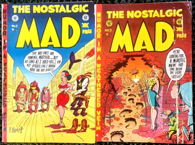 "The NOSTALGIC MAD" #2 & #3! VERY GOOD+/FINE! 5.0! EC MAD REPRINTS! $0.99 START!