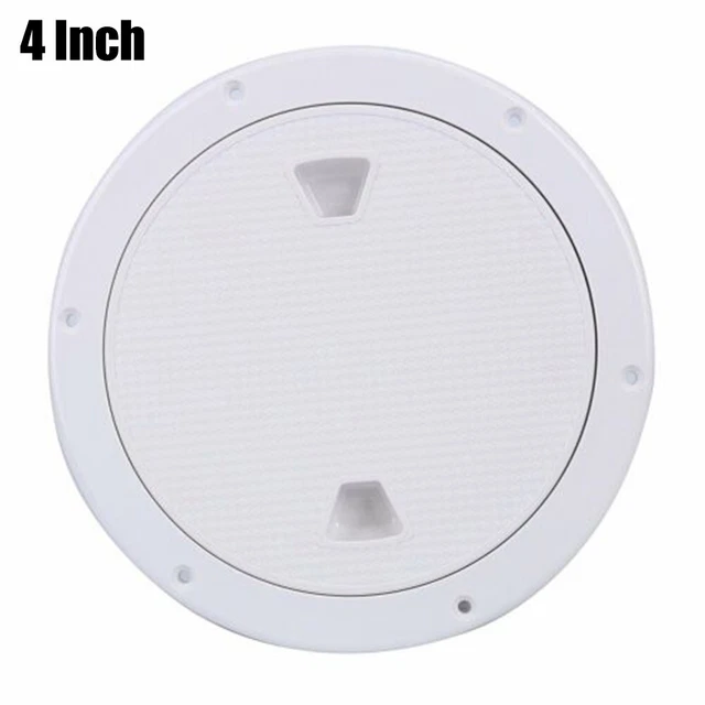 Pont Inspection Hayon Housse Rond Blanc 1 PC 10.2cm Access Pont Assiette