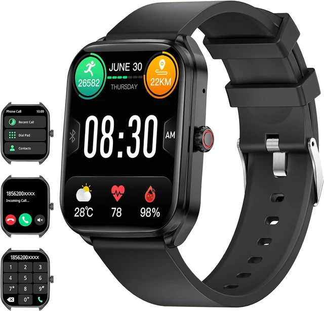 Montre Connectée LIGE Homme - Écran AMOLED 1,43", Appels Bluetooth, 15 Jours Batterie | Étanche IP67