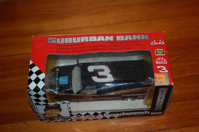 Dale Earnhardt Suburban Die Cast Bank-Brookfield Collecor's NIB 1/25 Scale
