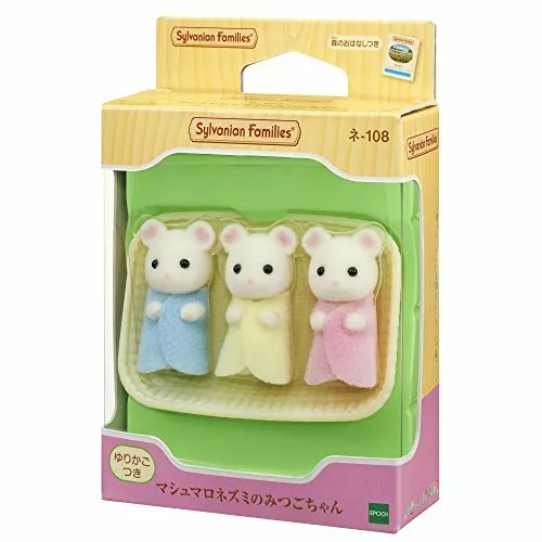 Epoch Marshmallow Maus Triplets (Sylvanian Families) Neu Von Japan 2