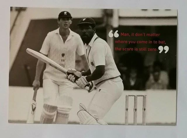 POSTCARD UNPOSTED 6 X4 Inspirational Sports Quote Viv Richards postcard-unposted-6-x4-inspirational-sports-quote-viv-richards