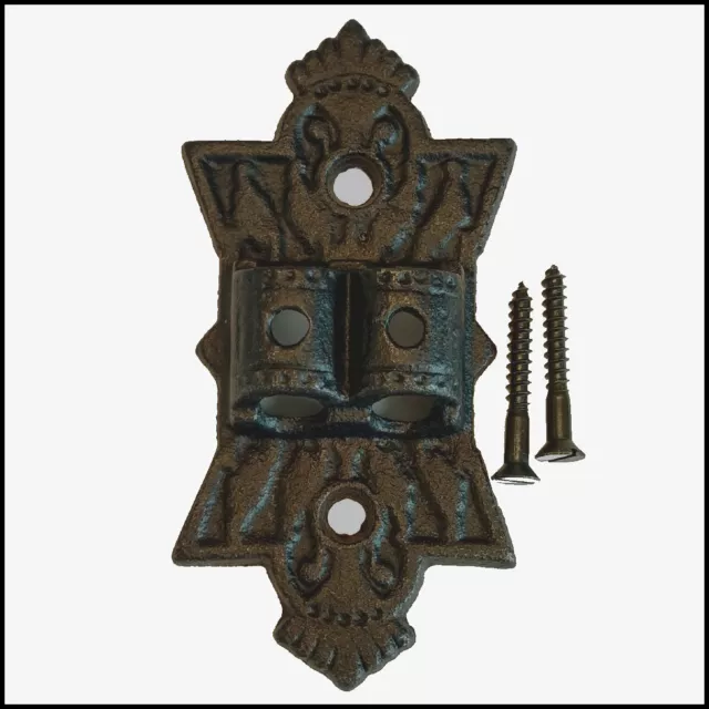 WALL PLATE HINGE for CAST IRON DOUBLE ARM WALL BRACKET OIL LAMP KEROSENE LAMP