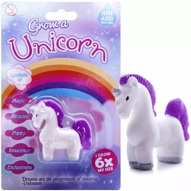 Grow A Magical Unicorn Toy Fun Novelty Gift For Girls Just Add Water