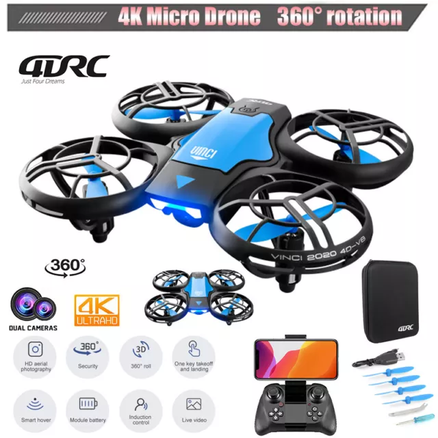 4DRC-V8 Drone with Adult Camera 4K HD RC Quadcopter Wireless FPV Drone portable