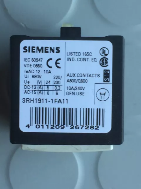 Siemens Contatto Ausiliario Blocco 3Rh1911-1Fa11 2