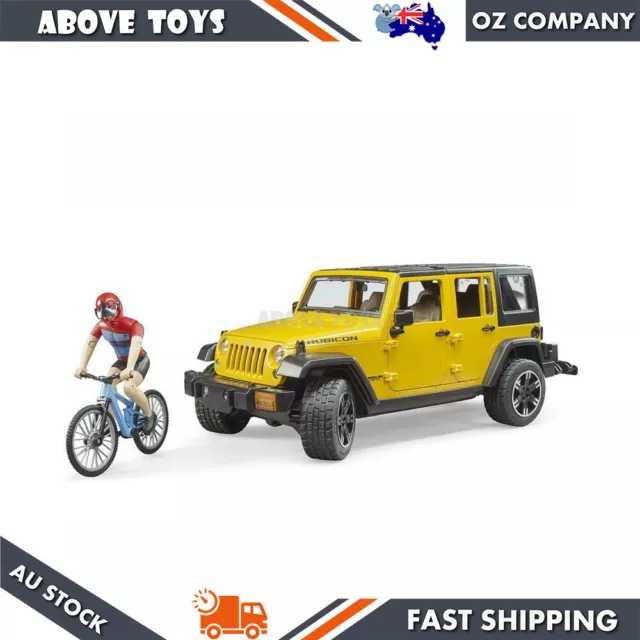 1:16 Tread tyres Jeep Wrangler Rubicon Unltmd 1 Mountain Bike + Cyclist Kids 4y+