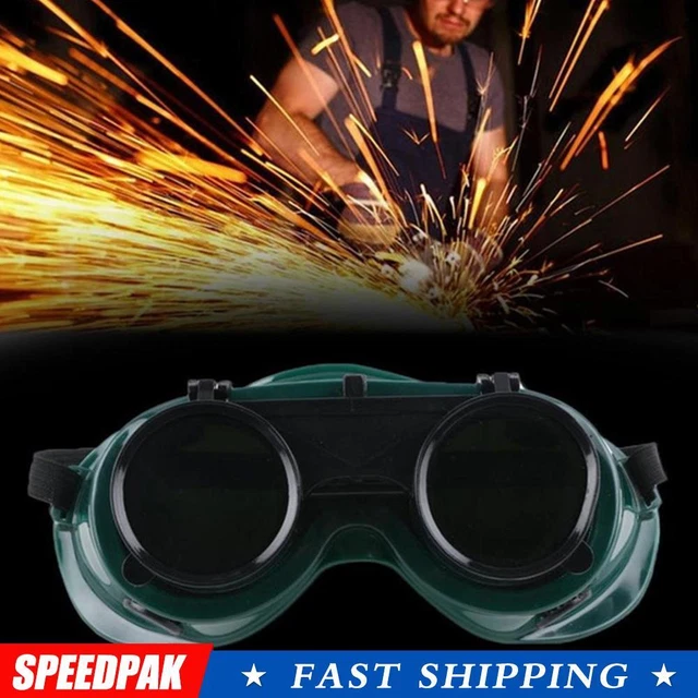 WELDING CUTTING WELDERS Goggles Glasses Flip Green Lenses Up ☆ 9.19