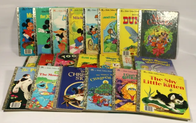 Little Golden Books Childrens Books Lot of 21 Hardcover   A11