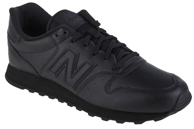 Scarpe Uomo New Balance 500 Classic Sneakers Sportive in Ecopelle Nero Black