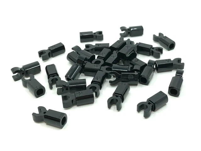 LEGO 30PCS NEW Black Bar to Clip Bulk Lot 6015891 11090 5.99
