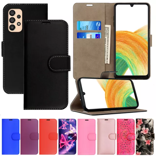 For Samsung Galaxy A15 A13 A14 A34 A53 A54 Wallet Case Leather Flip Phone Cover