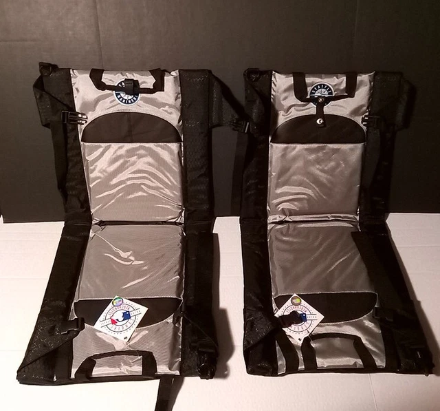 SEATTLE MARINERS GENUINE MLB Stadium Seat Cushions Folding NWT Set Of 2