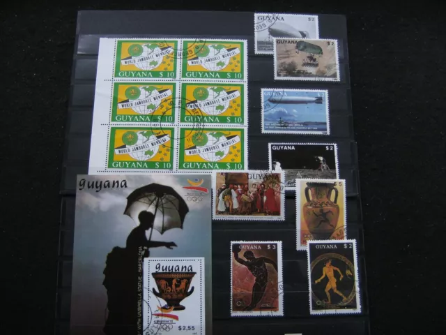 X 5) verschiedene *** Guyana Briefmarken *** gestempelt