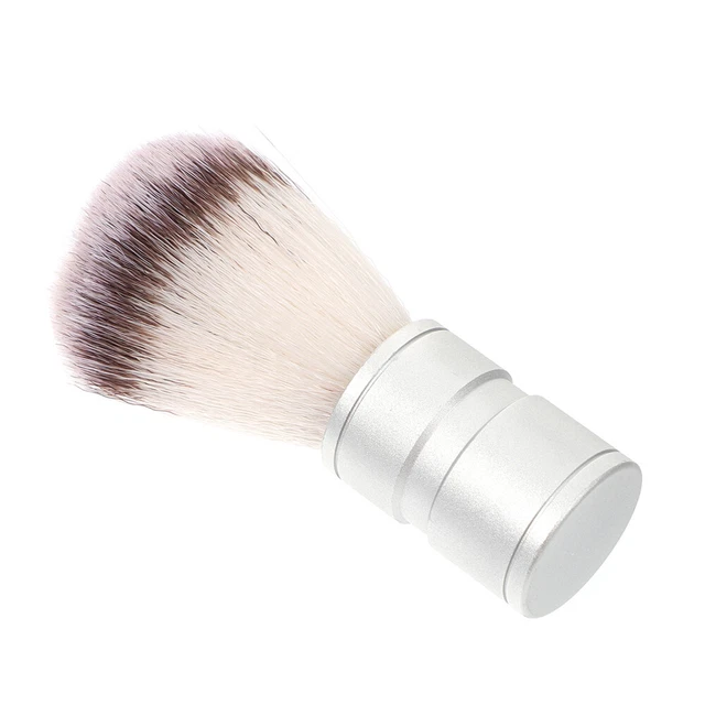 Brosse de rasage en nylon pour hommes avec poignée en métal Brosse de rasage