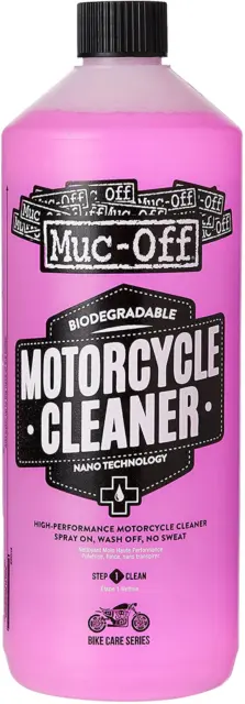 Nano-Tech Motorcycle Cleaner, 1 L - Spray Detergente Moto Biodegradabile Ad Azio