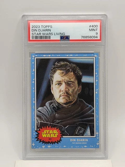 2023 Topps Star Wars Living Set #400 Din Djarin The Mandalorian PSA 9, PR 4024