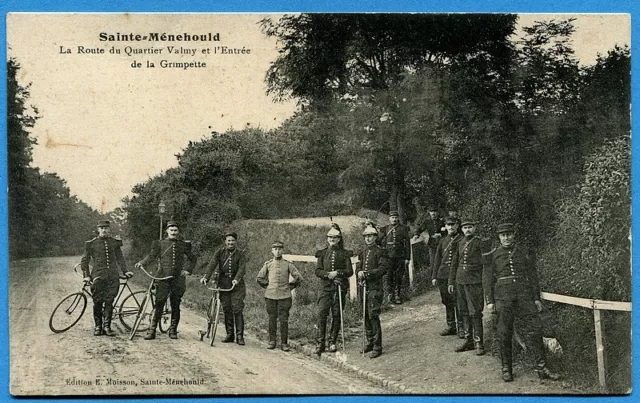 CPA: Sainte-Ménehould - La Route du Quartier Valmy et l'Entrée de la Grimpette