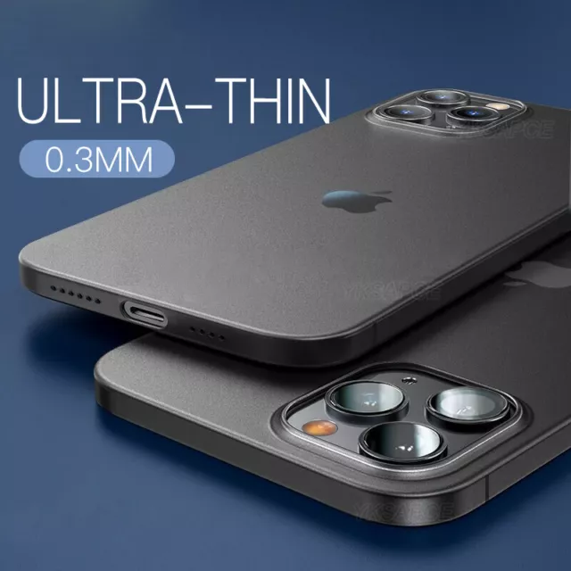 Semitransparent Ultra Slim Thin Matte Case iPhone 14 Pro Max 13 12 11 XR 8 7 SE