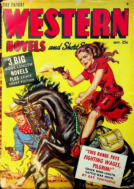 Western Novel and Short Stories Pulp Sep 1949 Vol. 12 #1 FR