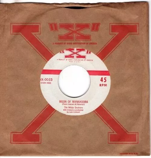 Wilder Brothers – Moon Of Manakoora / Down In The Bottom Of The Well 7" 45