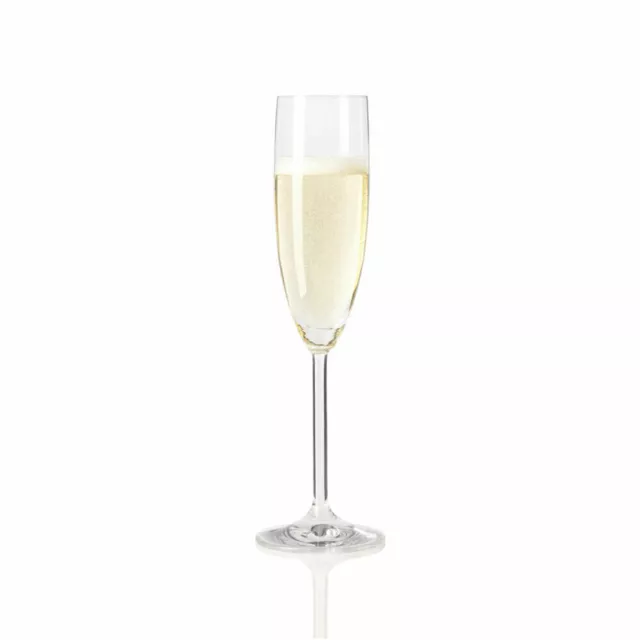 2x Leonardo Sektglas Daily Sekt-Flöte Champagner-Gläser Kristallglas Klar 200ml 2