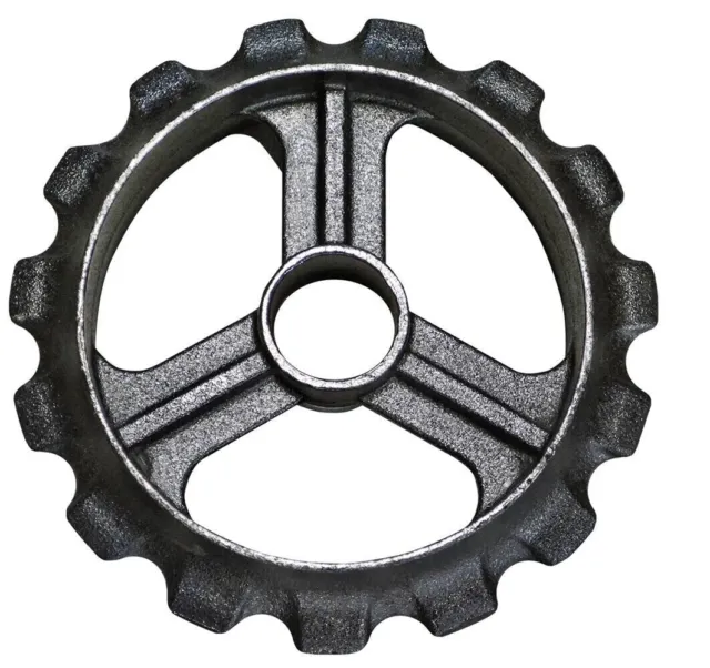 Set of 3 OMNI Mfg 9-1/2" Ductile Iron Cultipacker Wheels