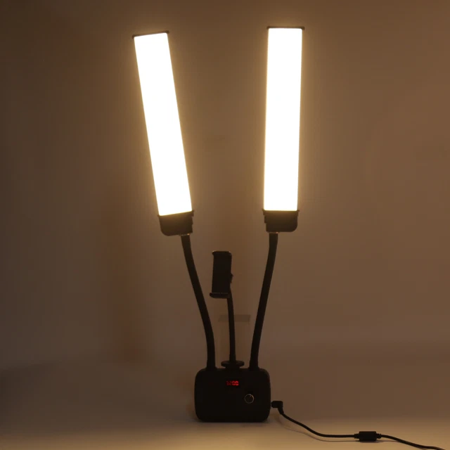(blanco) Luz de Relleno LED 3200-5600K Brillo Ajustable Medio Frío