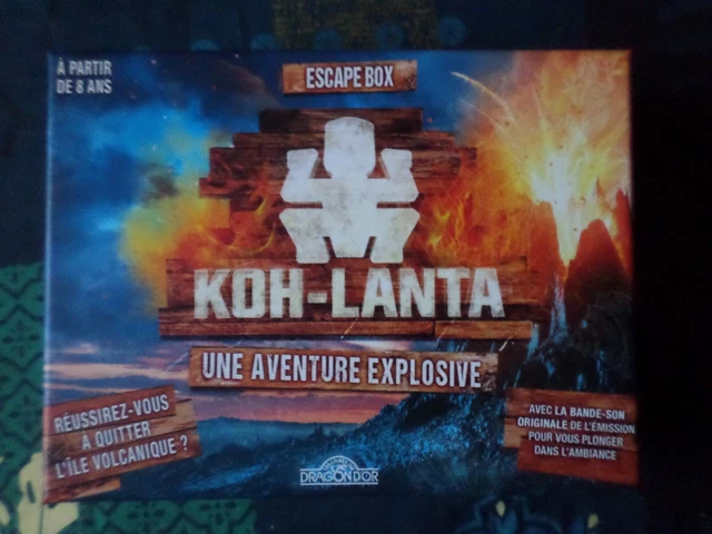 LOT DE 2 jeux escape game en VF Unlock Squeek & Sausage & Koh-Lanta une